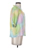 Current Air 100% Polyester Tie-dye Green 3/4 Sleeve Blouse Size XS - photo 4