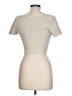 Babaton Ivory Short Sleeve Top Size L - photo 2