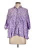 Assorted Brands 100% Rayon Purple 3/4 Sleeve Blouse Size L - photo 1