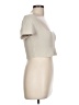 Babaton Ivory Short Sleeve Top Size L - photo 4