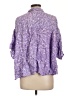 Assorted Brands 100% Rayon Purple 3/4 Sleeve Blouse Size L - photo 2