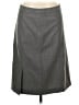 Theory Solid Gray Wool Skirt Size 10 - photo 1