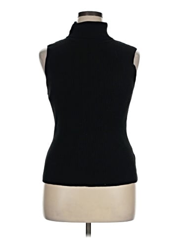 Cable & Gauge Sleeveless Turtleneck (view 1)