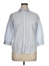 Autograph 100% Cotton Blue 3/4 Sleeve Button-Down Shirt Size UK 18 / US 14 - photo 1