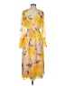 Halogen Yellow Casual Dress Size S - photo 1