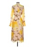 Halogen Yellow Casual Dress Size S - photo 2