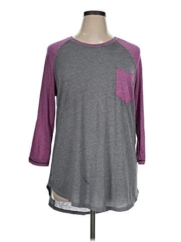 Danskin Now 3/4 Sleeve T-Shirt (view 1)