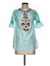 Rungolee Teal Short Sleeve Blouse Size XS - photo 1