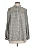 Max Studio 100% Polyester Tweed Gray Long Sleeve Blouse Size L - photo 1