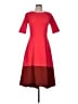 Boden Color Block Red Casual Dress Size 8 - photo 1