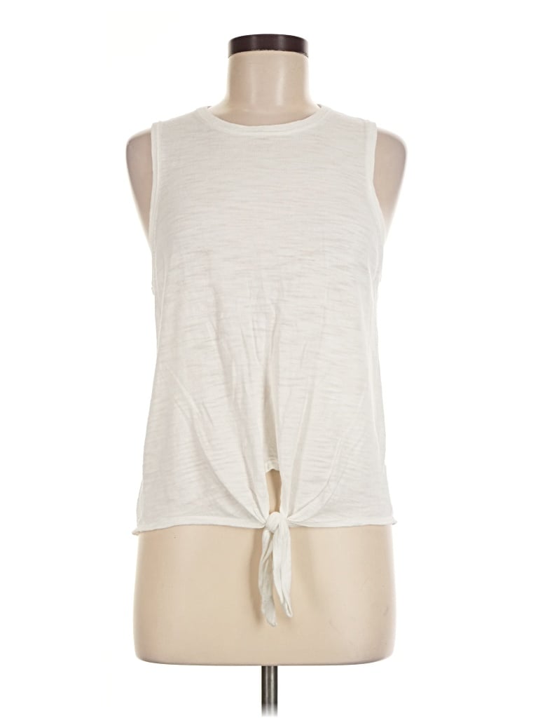 Pre-owned 360 Sweater Sleeveless T-shirt In Ivory
