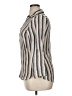 Robert Louis Stripes Gray 3/4 Sleeve Button-Down Shirt Size XL (estimated) - photo 5