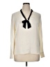 Tory Burch Ivory Long Sleeve Blouse Size 14 - photo 1
