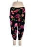 Susan Graver Floral Black Active Pants Size 1X - photo 1