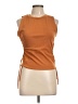 Skonhet Orange Sleeveless T-Shirt Size L - photo 1