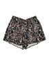 Unbranded 100% Polyester Floral Black Shorts Size 3X - photo 1