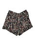 Unbranded 100% Polyester Floral Black Shorts Size 3X - photo 2