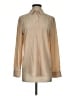 Equipment Solid Tan Long Sleeve Blouse Size S - photo 1
