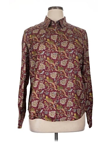 J.Crew Collection Long Sleeve Silk Top (view 1)