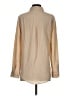 Equipment Solid Tan Long Sleeve Blouse Size S - photo 2