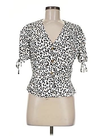 Topshop Short Sleeve Blouse (view 1)