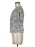 Topshop Animal Print Ivory Tan Short Sleeve Blouse Size 8 - photo 5