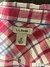 L.L.Bean 100% Cotton Plaid Pink Long Sleeve Button-Down Shirt Size M - photo 7