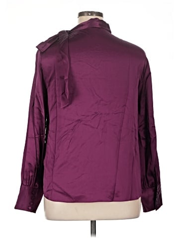 J.Crew Collection Long Sleeve Silk Top (view 2)
