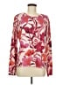 Madison Floral Pink Pullover Sweater Size M - photo 1