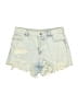 Zara Blue Denim Shorts Size 8 - photo 1