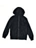 The Children's Place 100% Polyester Solid Black Blue Windbreaker Size 7 - 8 - photo 1