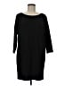 Leith Solid Black Casual Dress Size M - photo 1