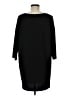 Leith Solid Black Casual Dress Size M - photo 2