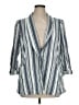 Lane Bryant Stripes Blue Blazer Size 16 - photo 1