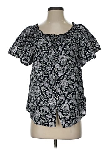 La Vie Rebecca Taylor Short Sleeve Blouse (view 1)