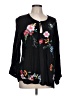 Johnny Was Floral Black Long Sleeve Blouse Size L - photo 1