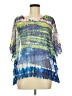 Assorted Brands 100% Polyester Blue Poncho Size M - photo 1