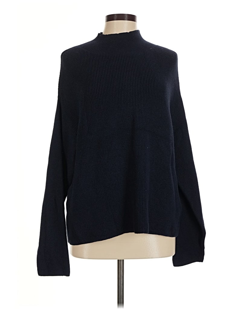 Pre-owned Everlane Turtleneck Sweater In Blue