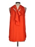 J.Crew 100% Polyester Orange Sleeveless Blouse Size 4 (tall) - photo 2