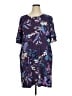 Chico's Print Purple Casual Dress Size XL (3) - photo 1