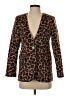 Ann Taylor Animal Print Brown Blazer Size 00 Petite - photo 1