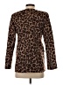 Ann Taylor Animal Print Brown Blazer Size 00 Petite - photo 2