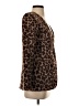 Ann Taylor Animal Print Brown Blazer Size 00 Petite - photo 4