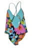 Mara Hoffman Floral Blue One Piece Swimsuit Size S - photo 2