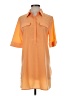 Chico's Color Block Orange Short Sleeve Blouse Size S - photo 1