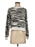 Pistola 100% Cotton Animal Print Silver Pullover Sweater Size S - photo 1