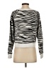 Pistola 100% Cotton Animal Print Silver Pullover Sweater Size S - photo 2