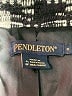Pendleton 100% Virgin Wool Houndstooth Black Wool Coat Size 6 - photo 6