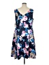 Alex Evenings 100% Polyester Print Blue Casual Dress Size 16 - photo 2
