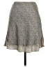 Sienna Sky 100% Polyester Chevron-herringbone Silver Casual Skirt Size S - photo 2